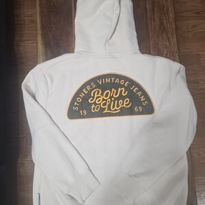 Stoners Vintage Cream Hoodie for Men